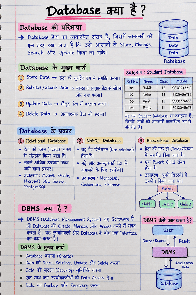 database kya hai