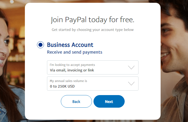Paypal business account - step-3