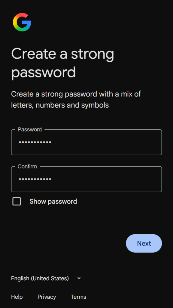 email id kaise bnaye step 5