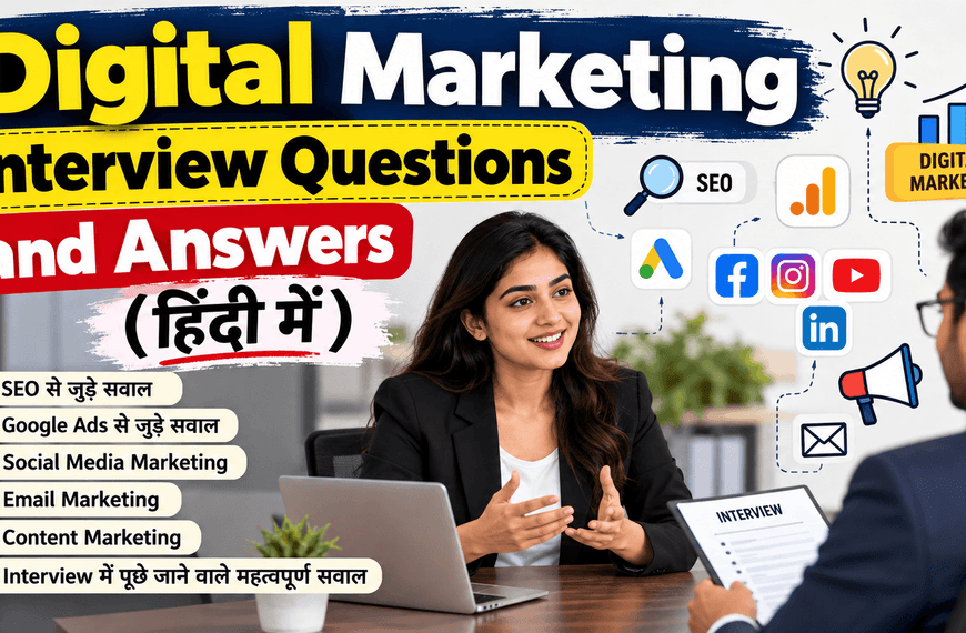 Top 70+ Digital Marketing Interview Questions and Answers in Hindi