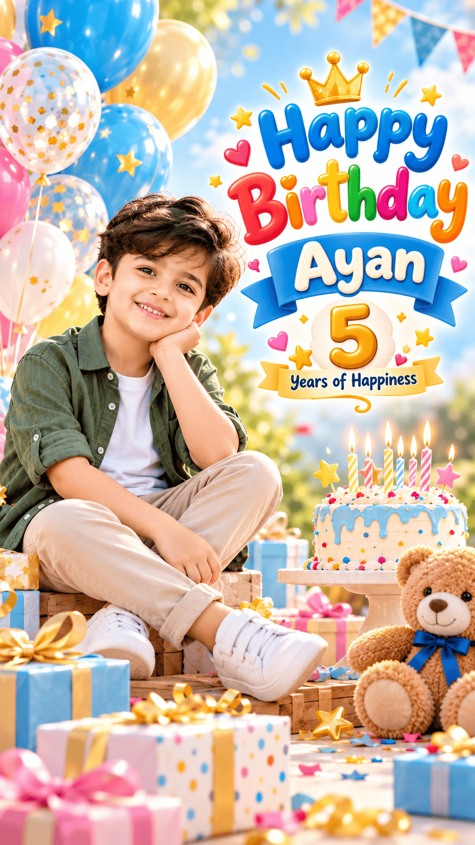 Happy Birthday poster prompts Kids Happy Birthday poster prompts