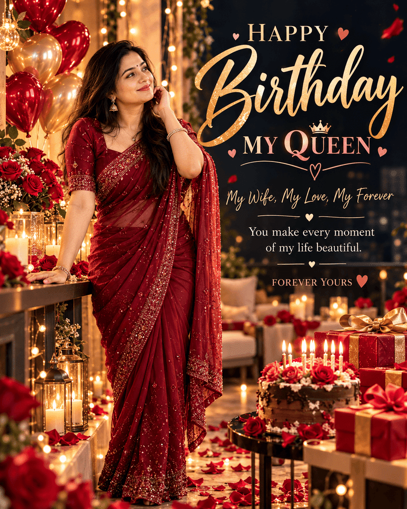 Wife Birthday Poster – Unique Trending AI Prompt Wife Birthday Poster – Unique Trending AI Prompt